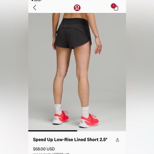 Size 8 Lululemon Shorts